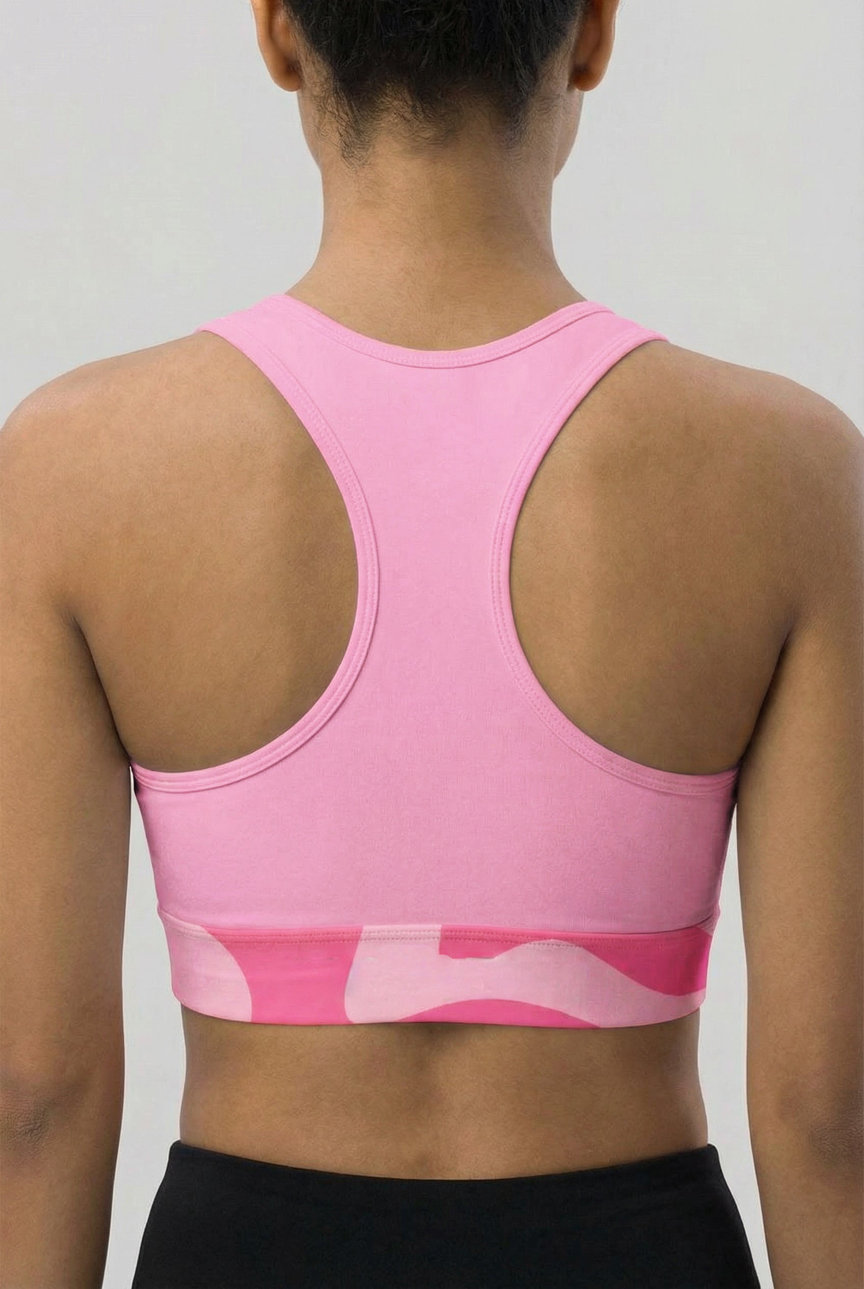 Personalized Pink "Good Vibes" Sports Bra OnlyBulked