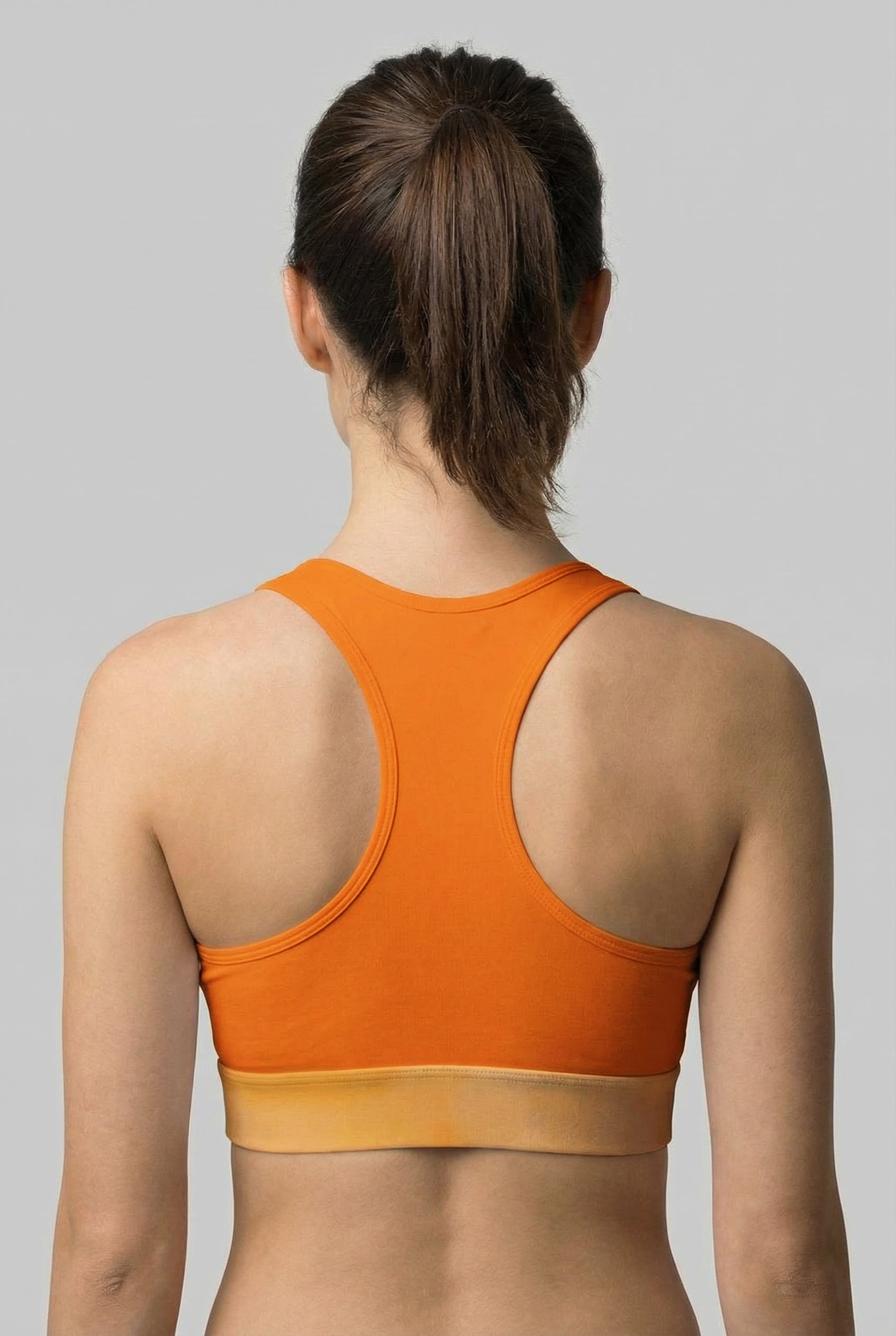 Personalized Orange "Ouch" Sports Bra OnlyBulked