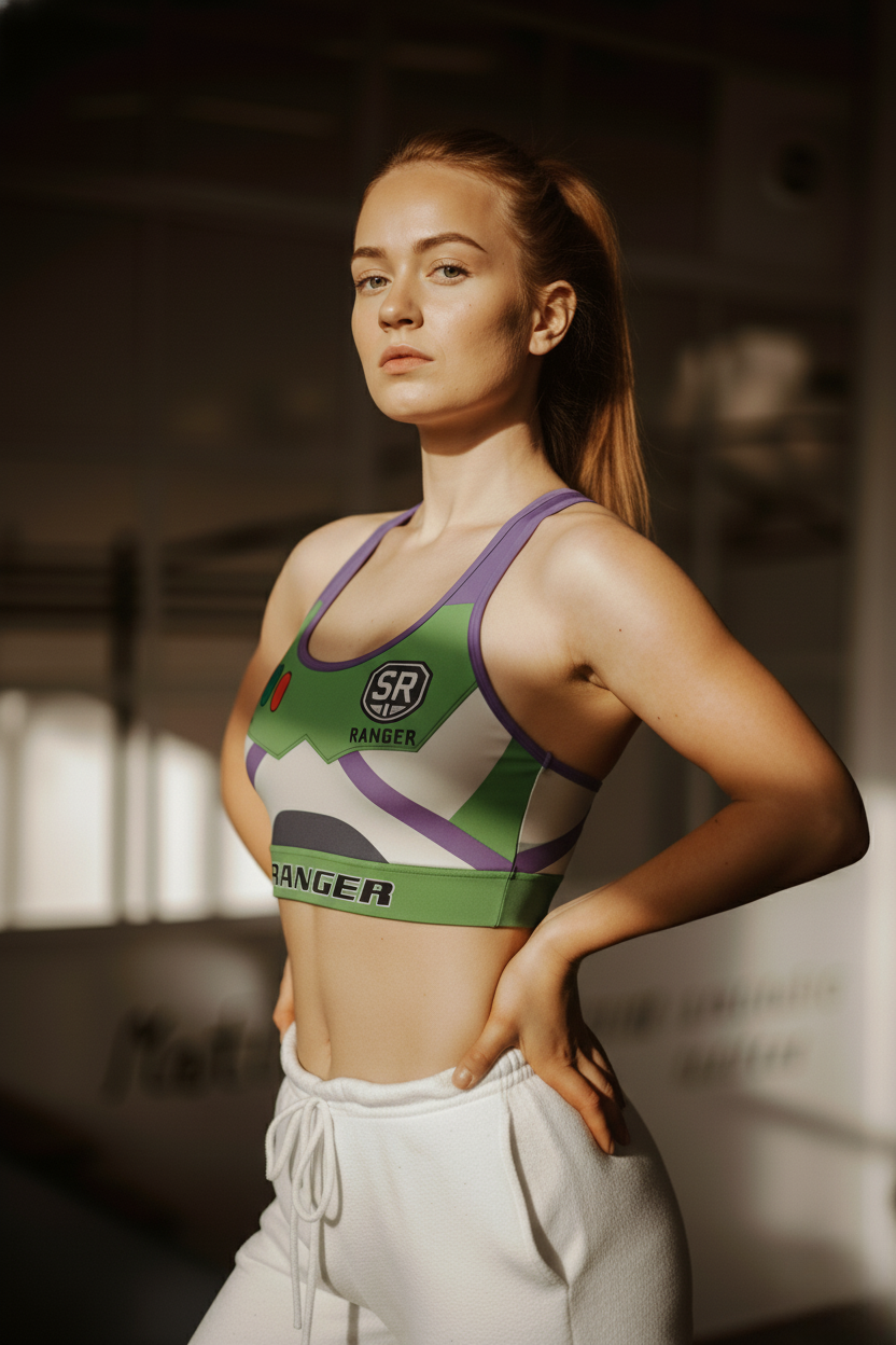 Galactic Ranger Sports Bra – Space-Inspired Activewear for Women OnlyBulked