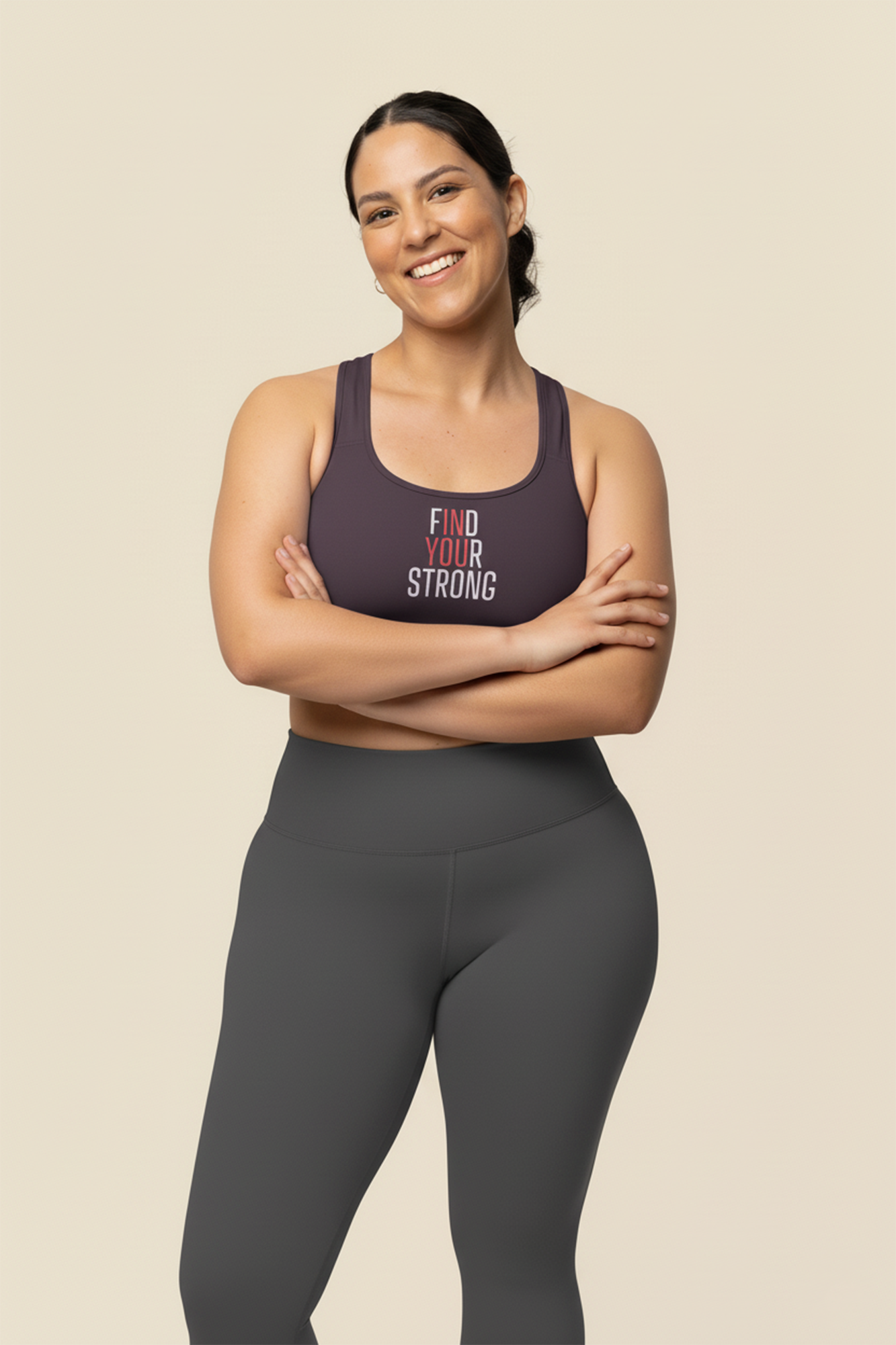 Custom Color Sports Bra Personalized “Find Your Strong” Edition OnlyBulked