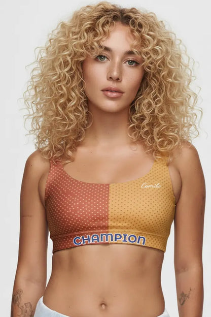 Custom Name Patchwork Sports Bra OnlyBulked