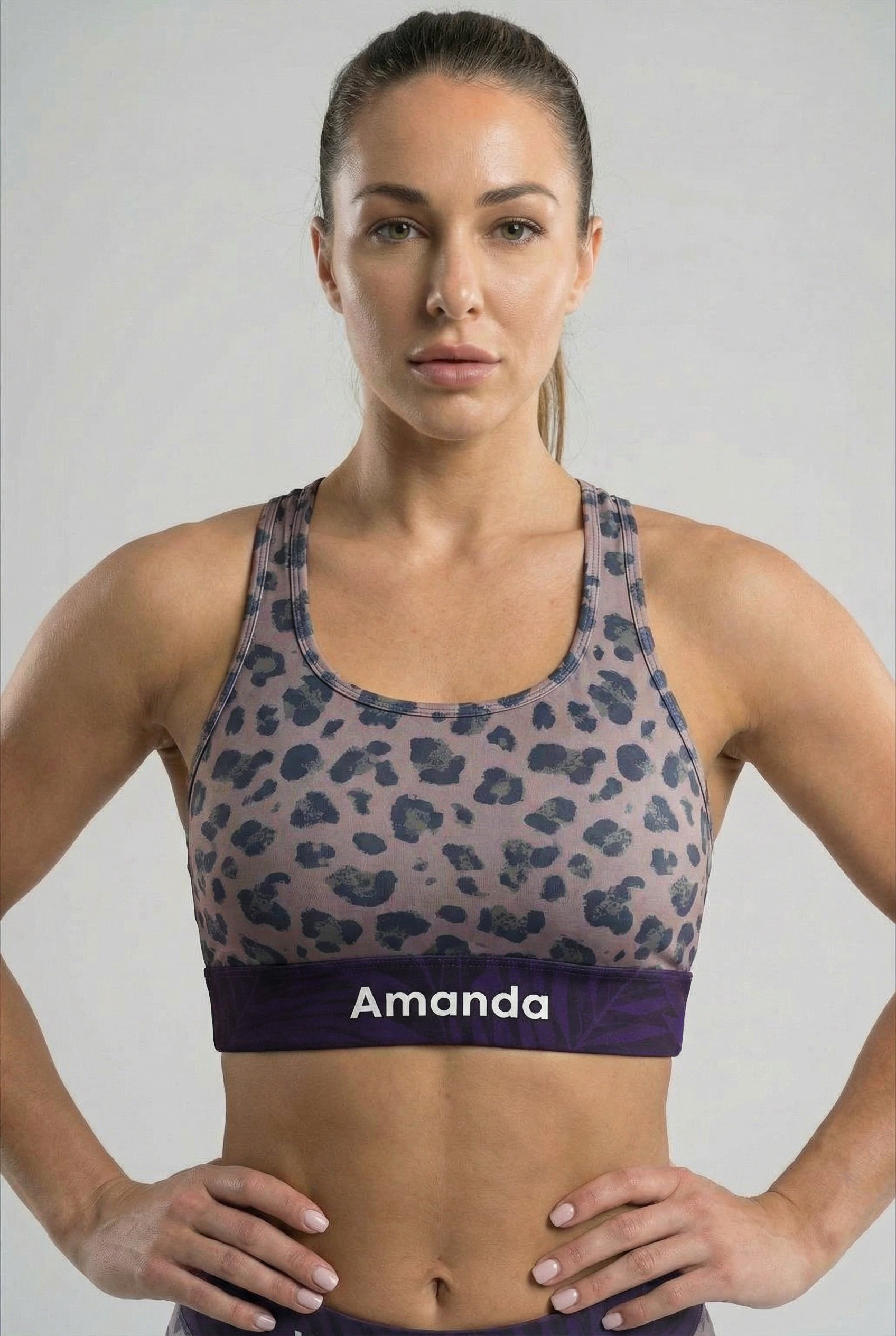 Personalized Leopard Sports Bra OnlyBulked