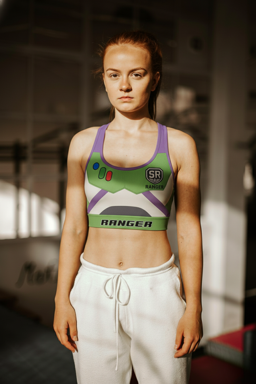 Galactic Ranger Sports Bra – Space-Inspired Activewear for Women OnlyBulked