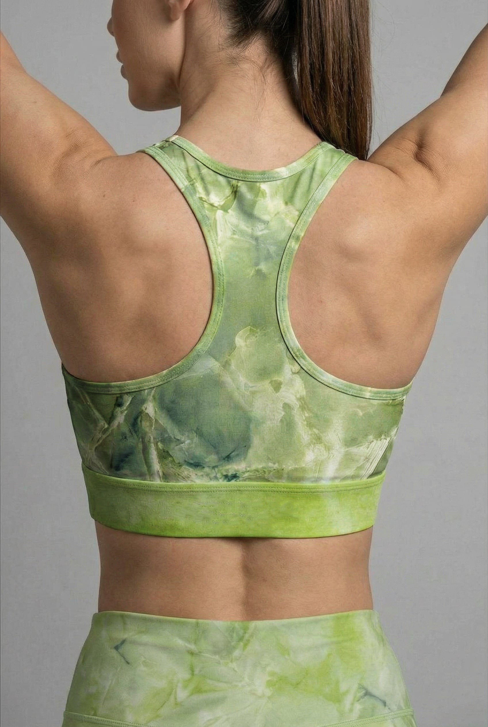 Personalized Peridot Gemstone Sports Bra - Custom Name & Mantra OnlyBulked