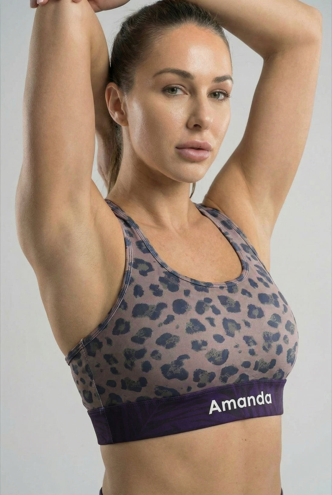 Personalized Leopard Sports Bra OnlyBulked