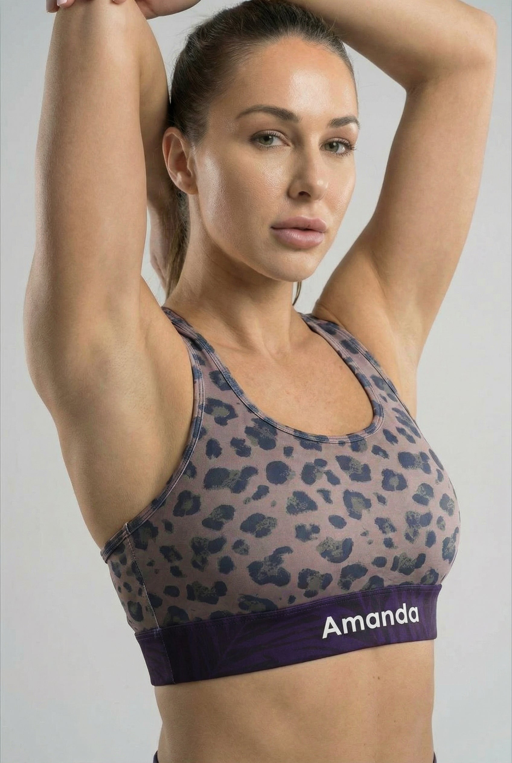 Personalized Leopard Sports Bra OnlyBulked