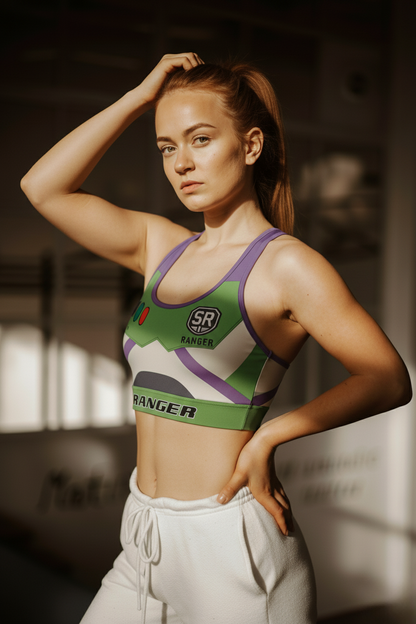 Galactic Ranger Sports Bra – Space-Inspired Activewear for Women OnlyBulked