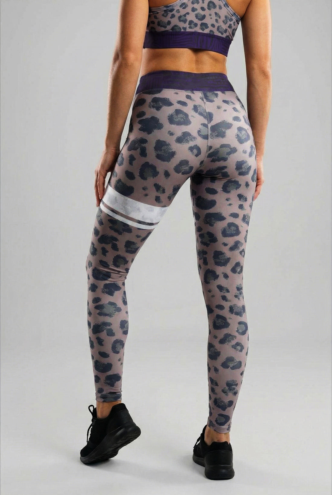 Personalized Midnight Leopard Leggings OnlyBulked