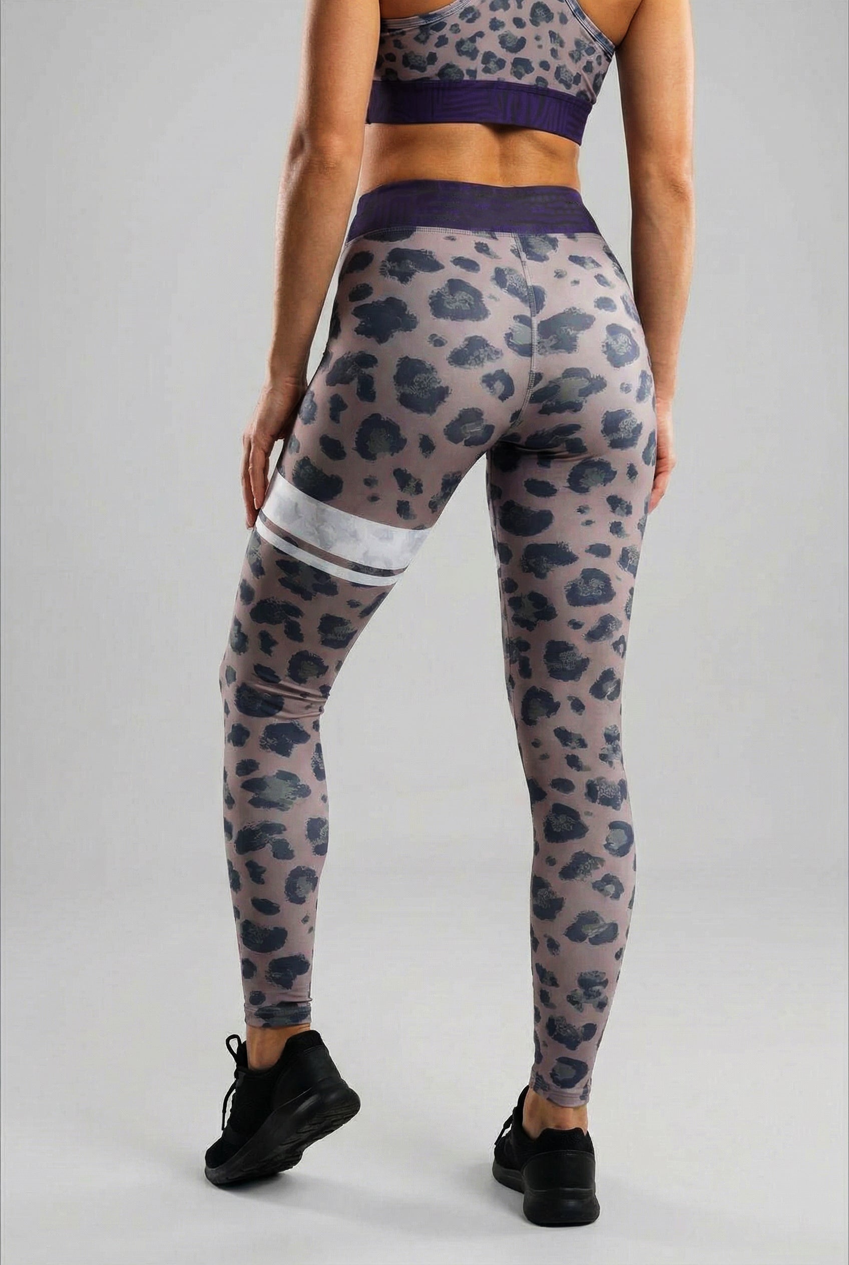 Personalized Midnight Leopard Leggings OnlyBulked