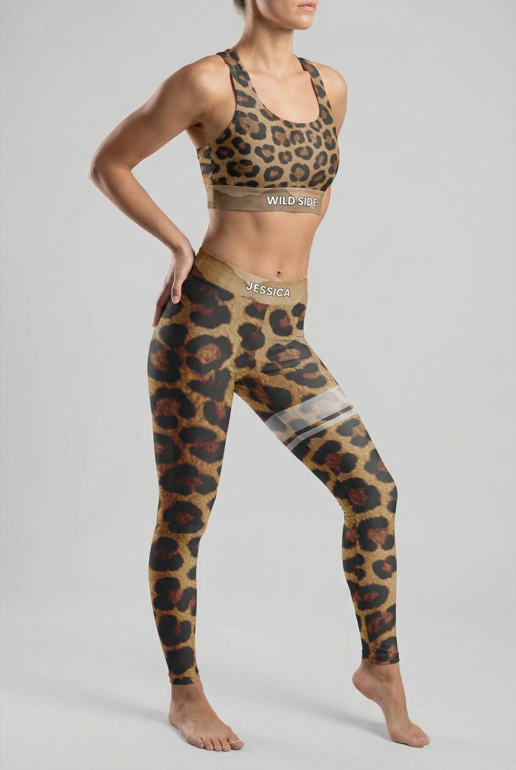 Personalized Leopard Leggings OnlyBulked